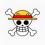 Logo Luffy, sombrero de paja