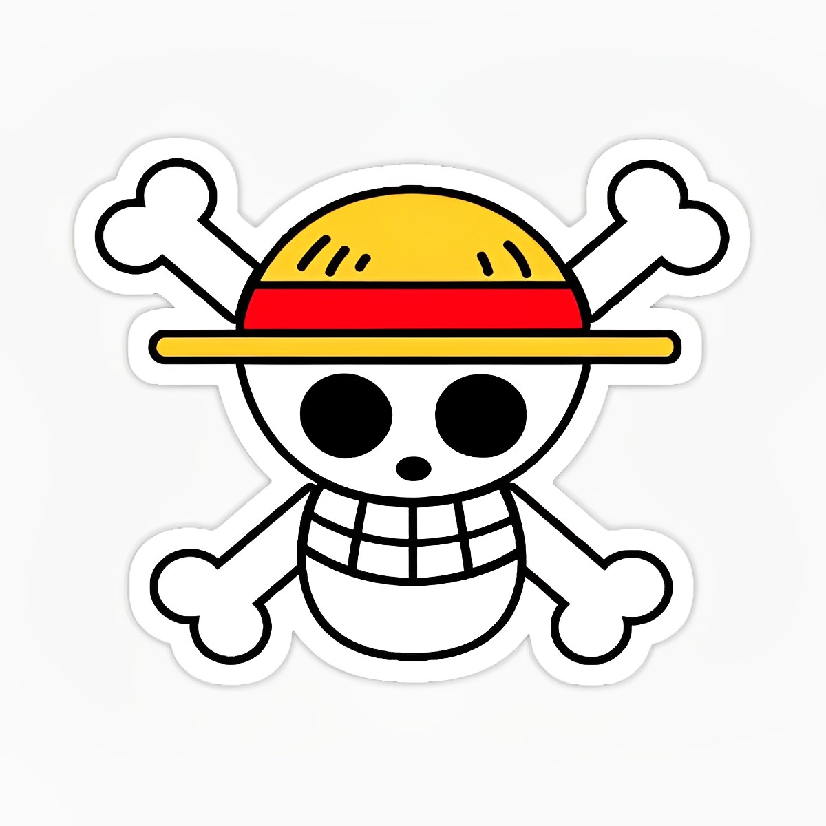 Logo Luffy, sombrero de paja