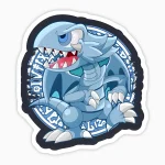 Dragon toon de ojos azules