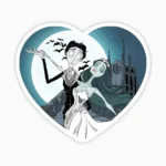 Pareja el cadaver de la novia corazon