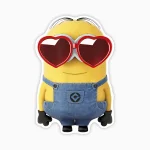 Minion gafas corazon