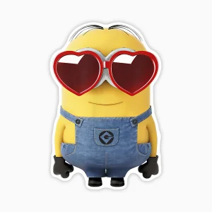 Minion gafas corazon