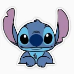 Stitch asomado