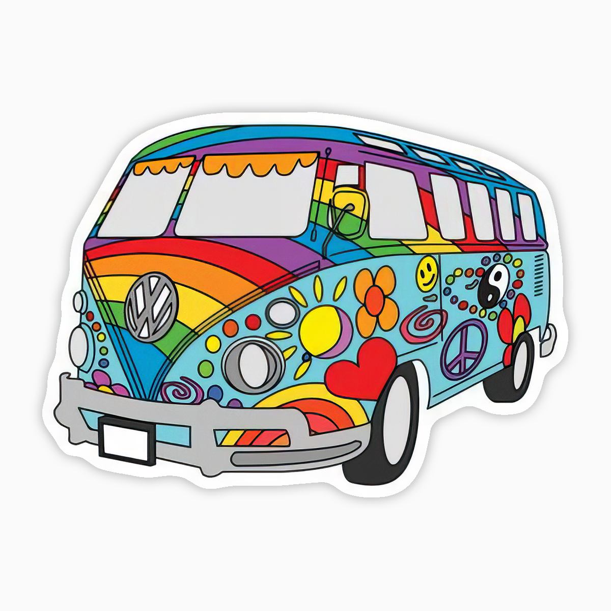 Combi arcoiris hippie