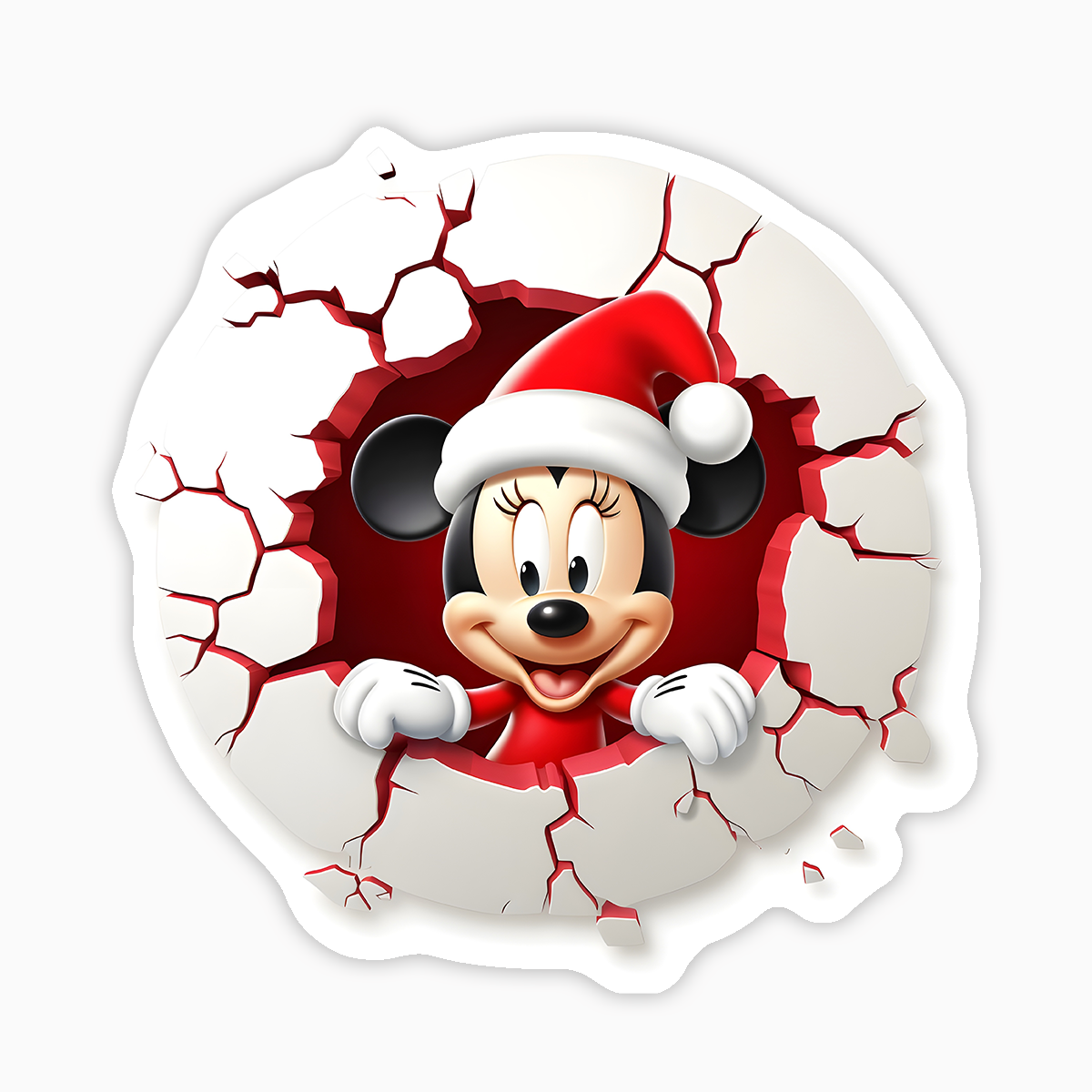 Minnie navideña aparece