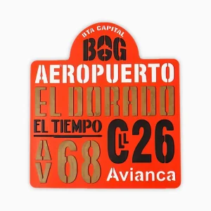 Tabla ruta antigua de Bus - Aeropuerto