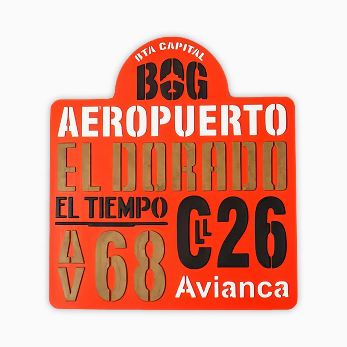 Tabla ruta antigua de Bus - Aeropuerto