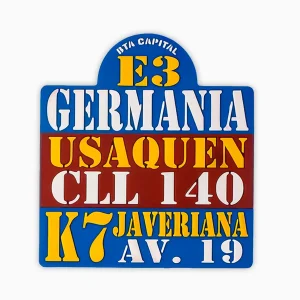 Tabla ruta antigua de Bus - Germania E3