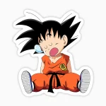 Goku niño durmiendo