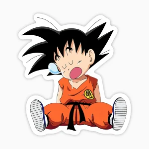 Goku niño durmiendo