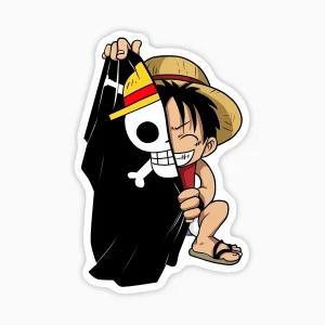 Luffy y su bandera