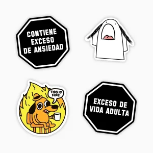 Coleccion pines de panico (4 pines)