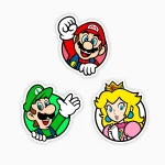 Coleccion de pines - Mario Luigi y Princesa (3 Pines)