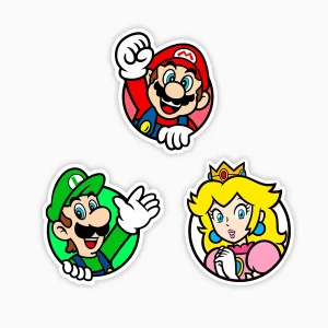 Coleccion de pines - Mario Luigi y Princesa (3 Pines)