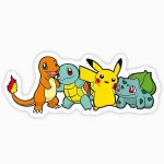 Equipo iniciales - Bulbasaur, Charmander, Squirtle, Pikachu