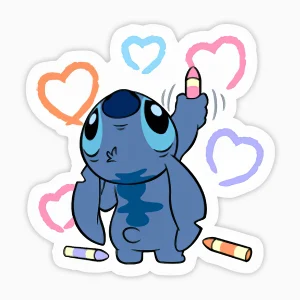 Stitch corazones