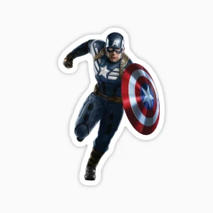 Capitan America corriendo