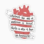 Arte de la medicina y humanidad - corazon