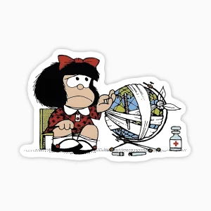 Mafalda cuidando el planeta