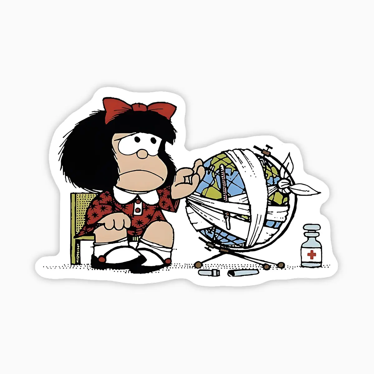 Mafalda cuidando el planeta