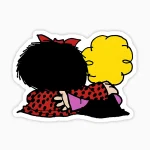Mafalda y Susanita abrazo