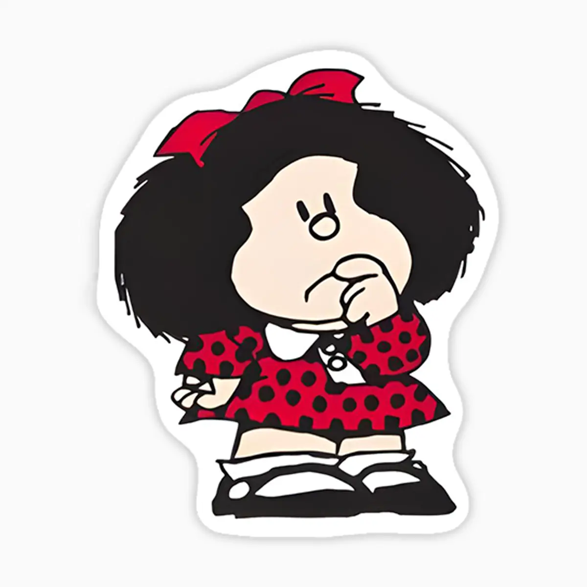 Mafalda pensativa