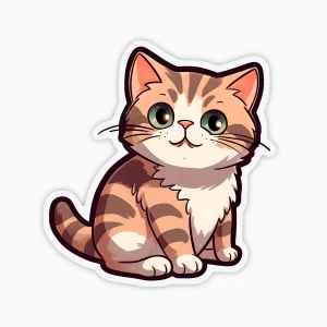 Gato naranja con franjas