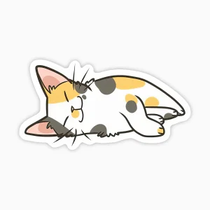 Gato manchado dormido