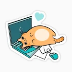 Gato interrumpiendo trabajo computador