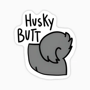 Husky butt