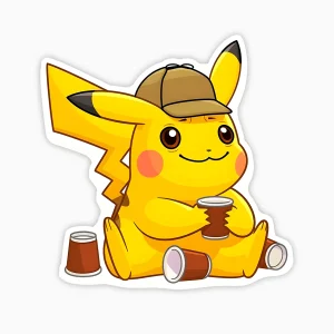 Pikachu adicto al cafe