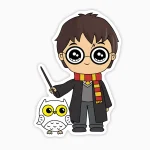 Harry y Hedwig tierno