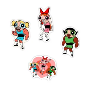 Coleccion pines de Superpoderosas IMPOSTORES (4 pines)