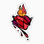 Sagrado corazon abstracto